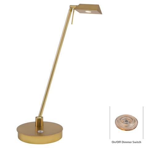 Kovacs 1 Light LED Desk Lamp in Honey Gold from the George's Reading