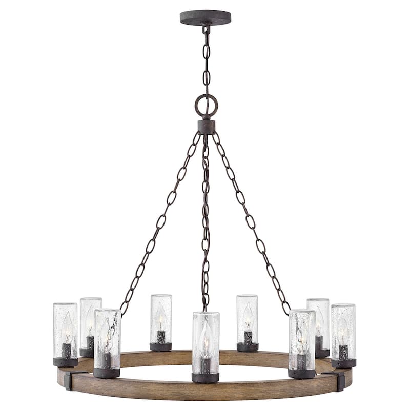 Hinkley Lighting Sawyer 9 Light 30" Wide Open Air Outdoor Chandelier