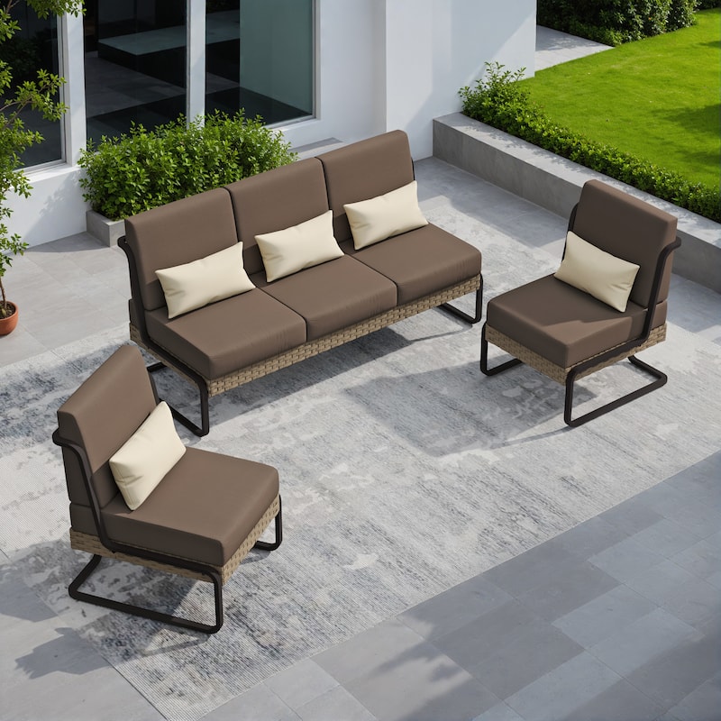 Corvus Akrotiri 3-piece Outdoor Conversation Seating Set