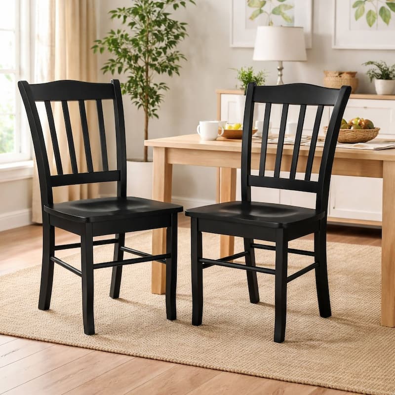 Shaker Side Dining Chairs (Set of 2) - Black