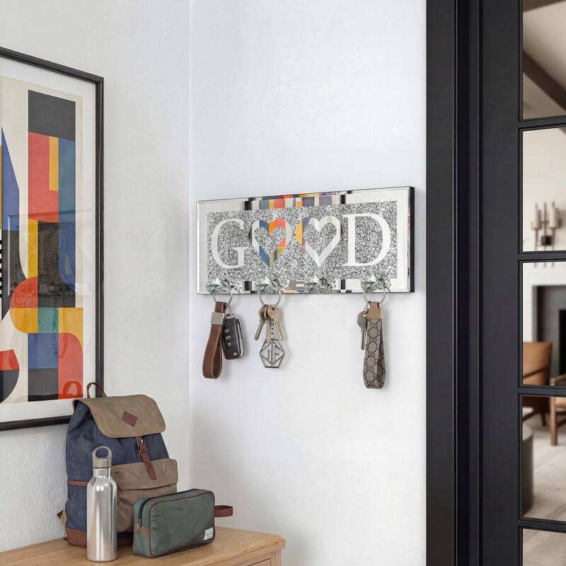 Mirrored Key Holder for Wall Decorative