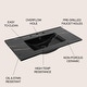 preview thumbnail 115 of 120, JONATHAN Y Aubert 3-Hole Rectangular Ceramic Single Sink Basin Vanity Top
