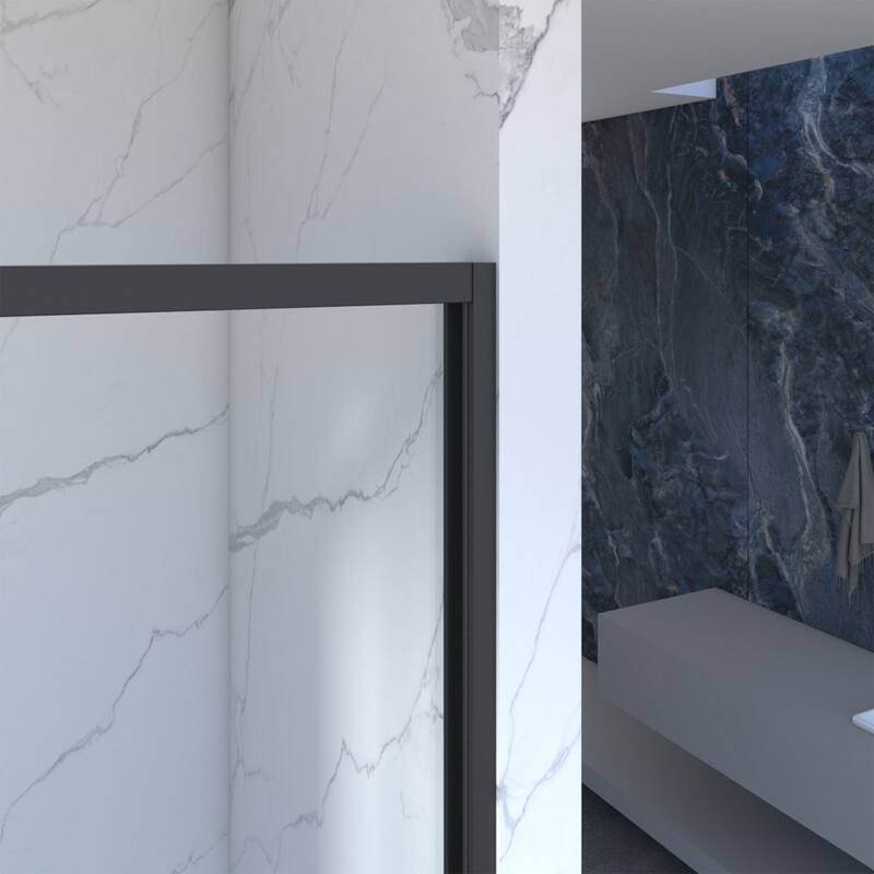 Aluminum Frame Double Sliding Shower Door