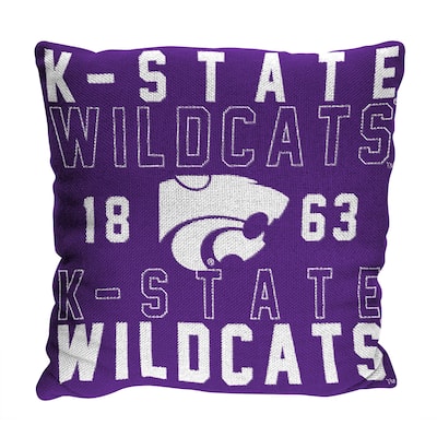 NCAA Kansas State Wildcats Stacked 20 Inch Pillow