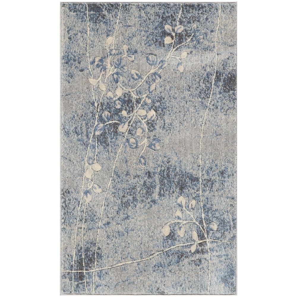 Nourison Susan Contemporary Floral Indoor only Area Rug.