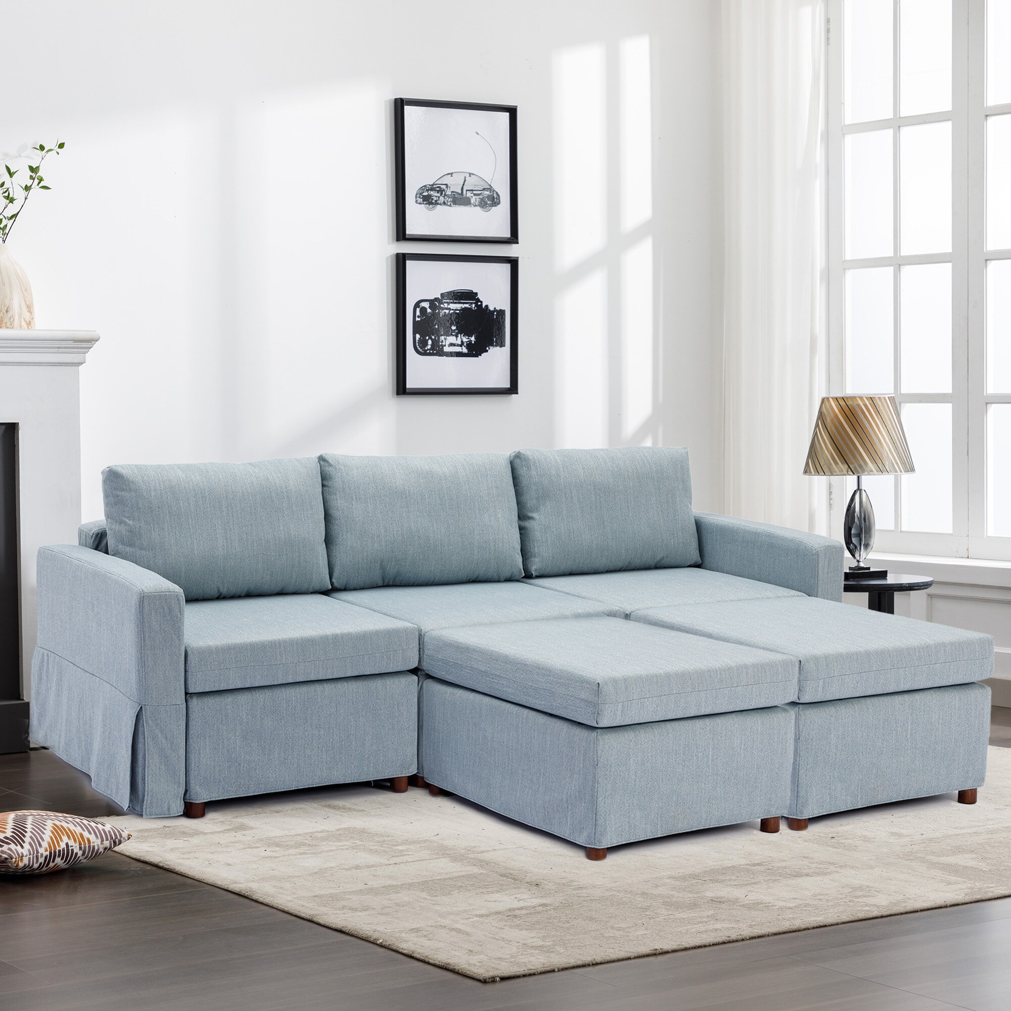 Ottoman seat with back sales