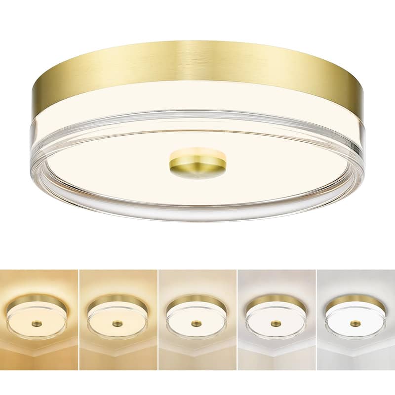 11.8 Inch 24W LED Ceiling Light 5CCT 3000k/3500k/4000k/5000k/6000k - Gold