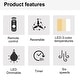 preview thumbnail 30 of 69, Sofucor 52Inch Low Profile Flush Mount Ceiling Fan with LED Light,3‑Blade Quiet Light Combo for Bedroom Kitchen Living Room