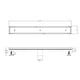 preview thumbnail 5 of 5, ALFI brand 24" Long Modern Stainless Steel Linear Shower Drain w/o Cover