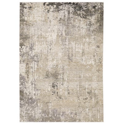 Style Haven Nelson Distressed Abstract Beige/ Grey Indoor Area Rug