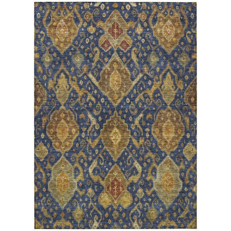Machine Washable Indoor/ Outdoor Traditional Venetian Chantille Rug