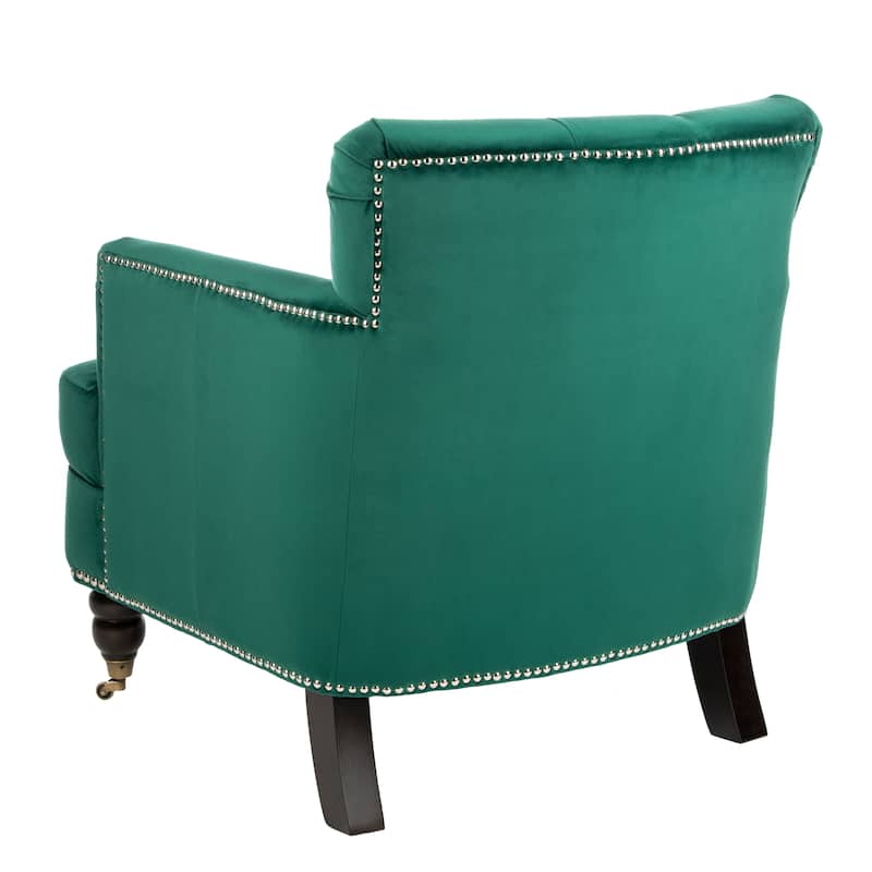SAFAVIEH Tori Antiqued Tufted Club Chair - 28" x 34.4" x 32.7". - 28"W x 34"D x 33"H