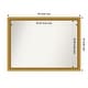 preview thumbnail 32 of 191, Wall Mirror Choose Your Custom Size - Extra Large, Townhouse Gold Wood Outer Size: 46 x 34 in