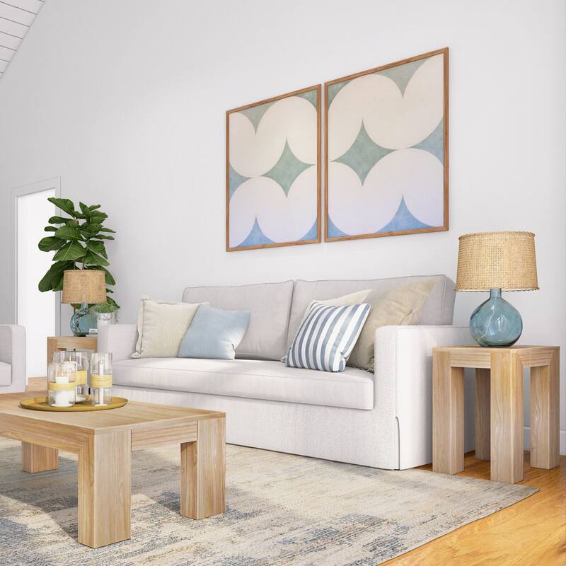 Plank and Beam Modern Rectangular Side Table - 25"