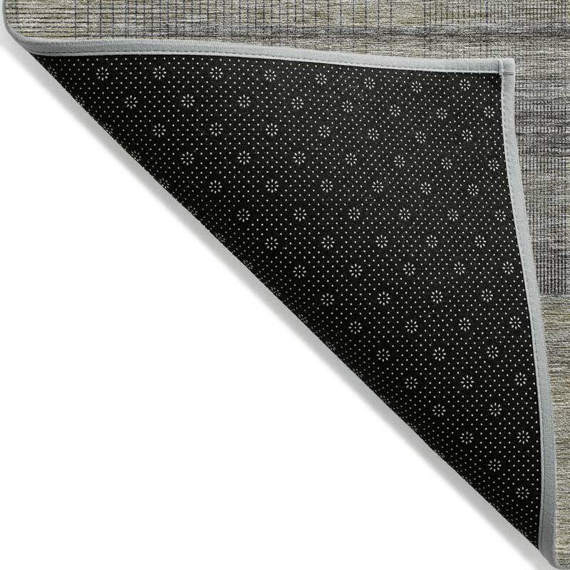 HomeRoots Striped Transitional Rectangle Outdoor Rug