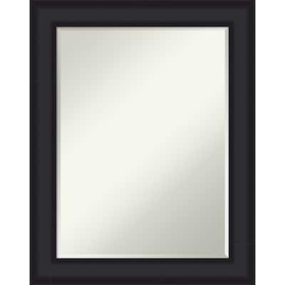 Oliver Half-Inch-Bevel Wood Framed Bathroom Vanity Wall Mirror