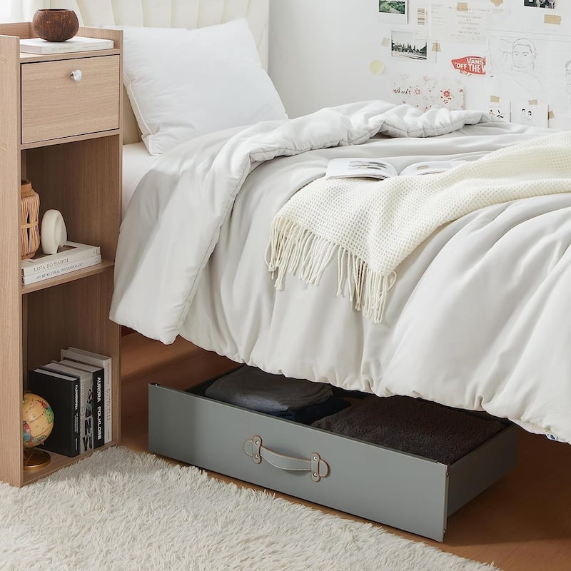 Texture® Brand - Rolling Under Bed Storage Drawer by DormCo