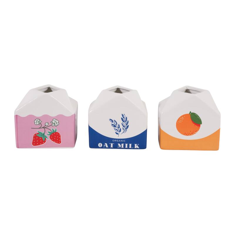 Fun Decorative Juice and Milk Carton Style Desk Organizer - 4.0"