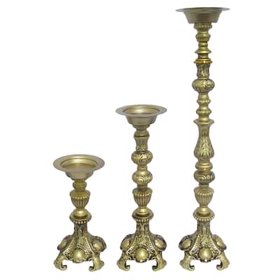 Royal Antique Vintage Candlestick Pillar Candle Holder Riser Centerpiece