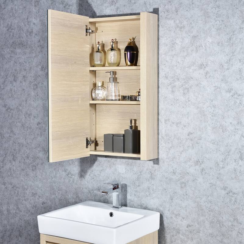 Solid Wood Bathroom Vanity with Mirror Medicine Cabinet