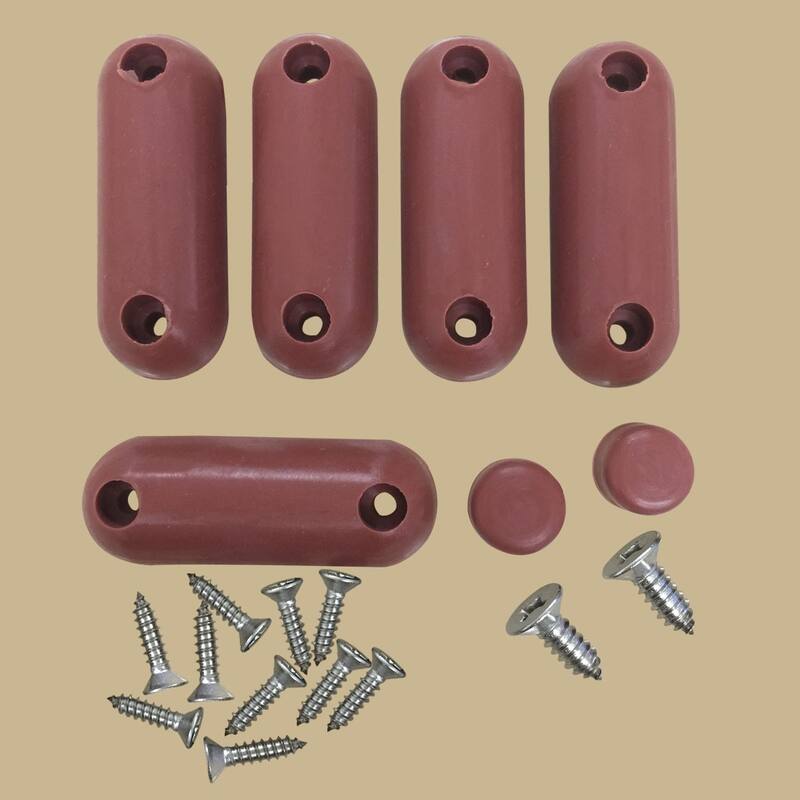 Toilet Seat Bumper, 7 Brown Silicone Toilet Seat Bumpers
