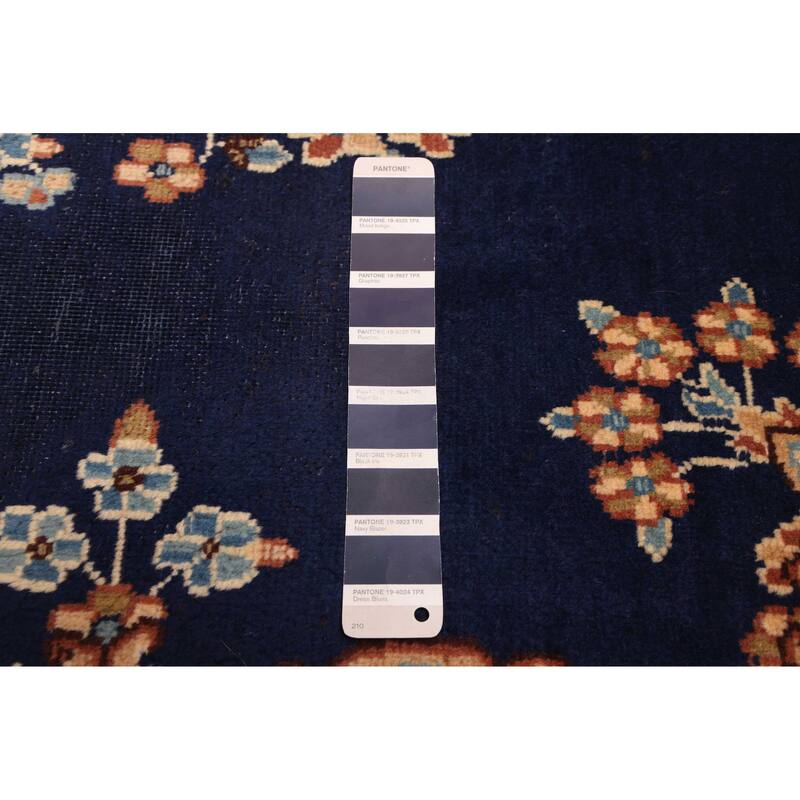 ECARPETGALLERY Hand-knotted Anadol Vintage Navy Wool Rug - 3'2 x 6'4