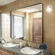 preview thumbnail 190 of 192, KIOTEE Modern Metal Frame Wall Mounted Bathroom Vanity Mirror with 5-year warranty 48x40 - Bronze
