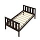 preview thumbnail 13 of 22, Twin Size Classic Design Solid Wood Platform Bed Frame with Headboard and Footboard