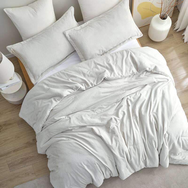 Coma-Tose - Coma Inducer® Oversized Comforter Set - White Onyx Taupe-Gray - King