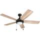 Honeywell Ventnor 52" Modern Espresso Bronze LED Ceiling Fan with Integrated Light