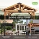 preview thumbnail 11 of 9, Backyard Discovery 12' x 10' Windham Modern Steel Pergola