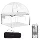 preview thumbnail 7 of 22, Dream On Me Ziggy Square Playard with Canopy Dove White