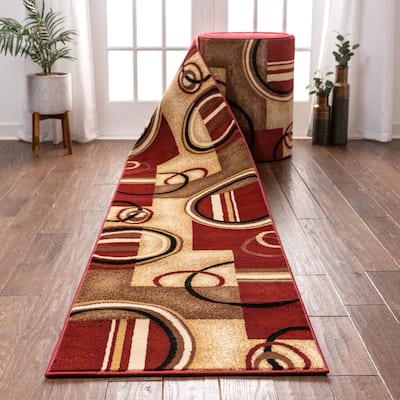 Custom Size Runner Barclay Arcs & Shapes Modern Hallway Stair Rug