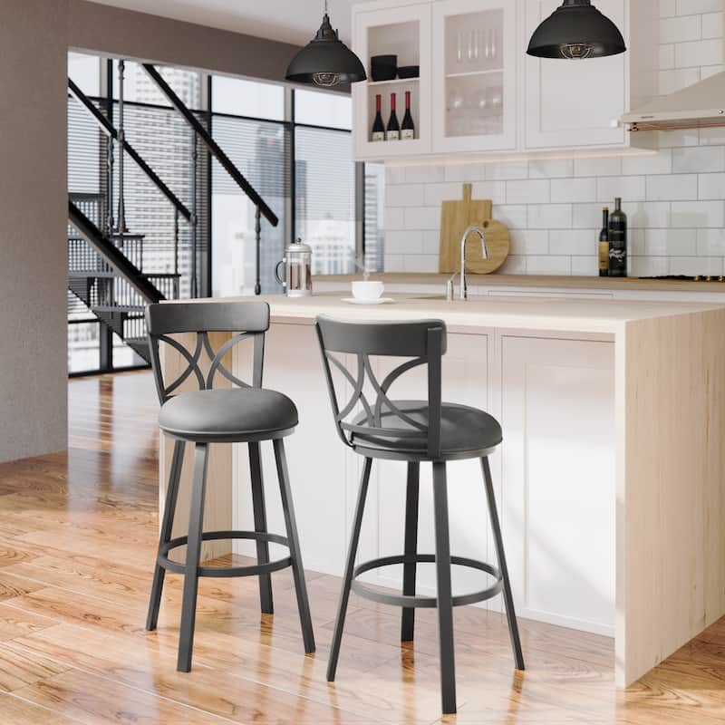 Tempo Furniture Bradley Swivel 26" Counterstool/30" Barstool by Furnish Theory