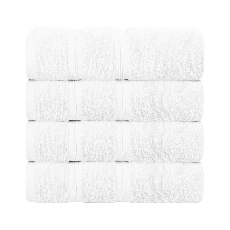 Superior Smart Dry Zero Twist Cotton Bath Towels, Set of 4