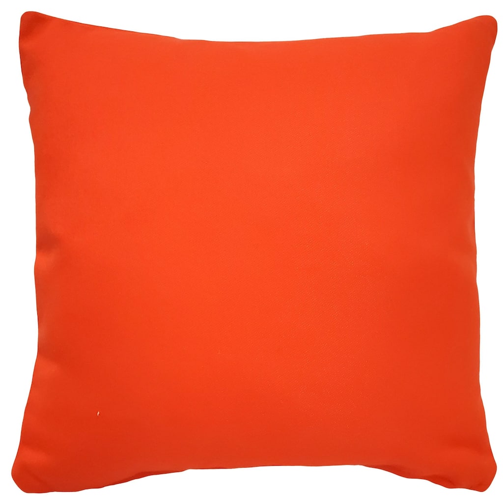 Neon Orange Throw Pillow 16x16 with Polyfill Pillow Insert