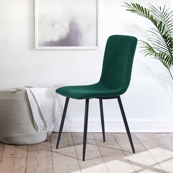 Furniture R Upholstered Side Dining Chair Black Leg Set Of 4 On Sale Overstock 31277194