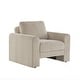preview thumbnail 10 of 15, Platt Rounded Arm Chenille Upholstery Accent Chair by iNSPIRE Q Modern Beige