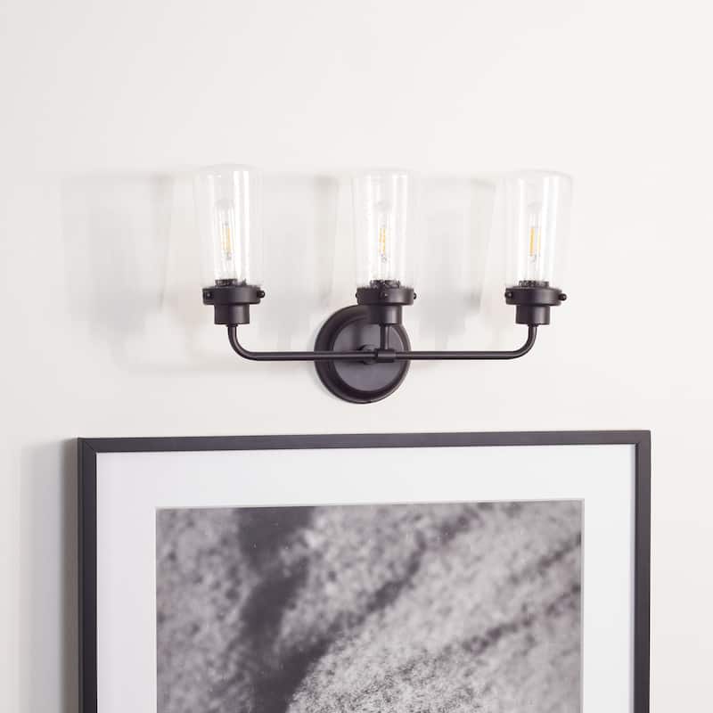 SAFAVIEH Lighting Derser 3-light LED Vanity Sconce - 19.3" W x 5.9" L x 11.8" H