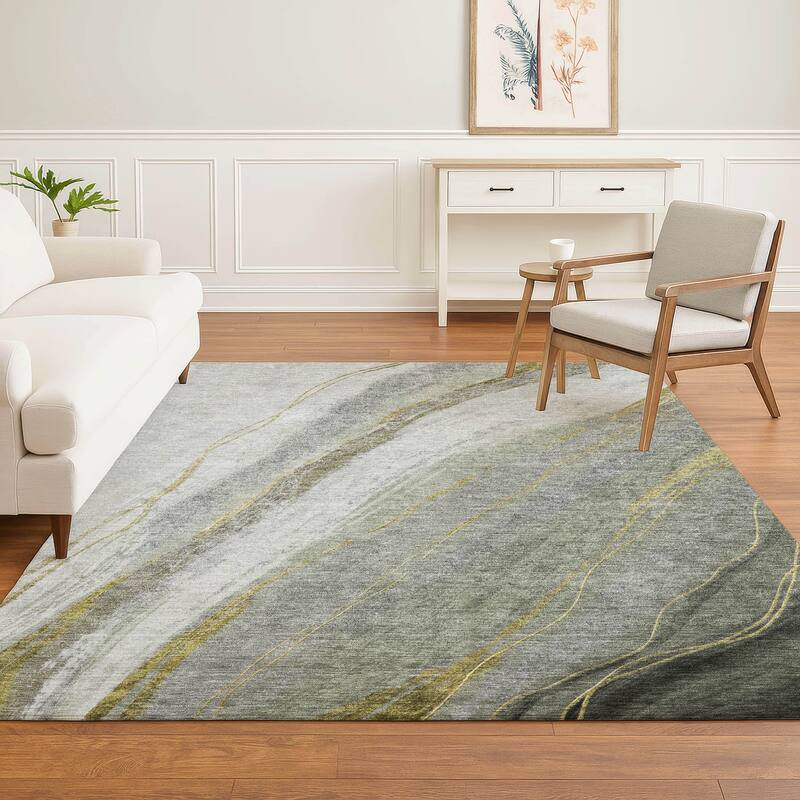 Premium Washable Super Soft Modern Motion Mayfield Rug