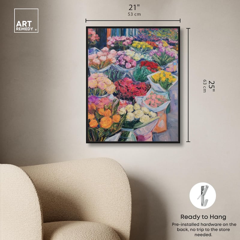 Market Blooms I Canvas by Art Remedy