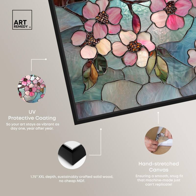 Shimmering Spring Blossoms II Canvas by Art Remedy
