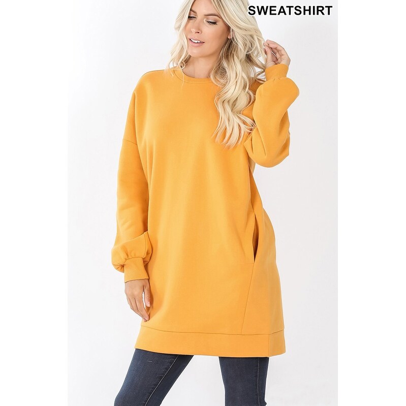 womens oversized crewneck sweatshirt