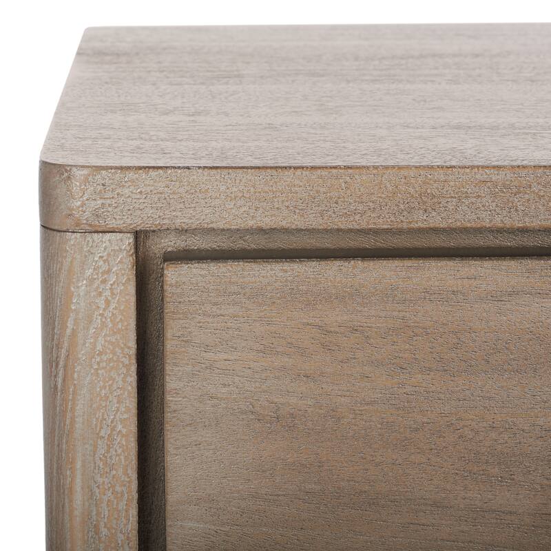 SAFAVIEH Couture Rolfke 3-Drawer Wood Nightstand