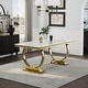preview thumbnail 17 of 193, 65 inch Faux Marble Dining Table Set with Boucle Dining Chairs