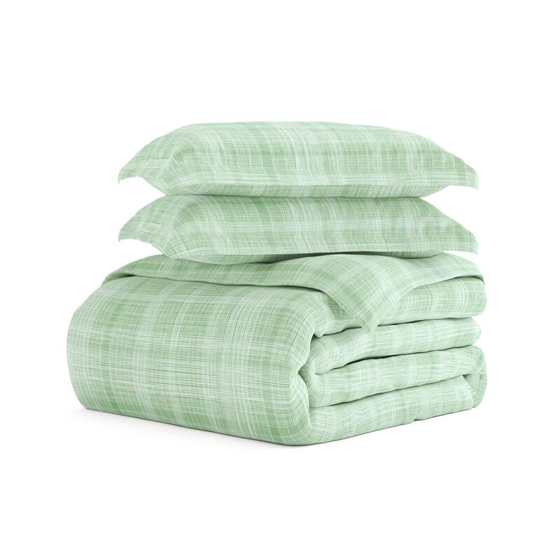 Becky Cameron Oversized Thatch 3-piece Patterned Duvet Cover Set