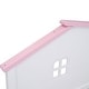 preview thumbnail 7 of 8, Platform Bed Full Size, Wood Full Platform Bed Frame with House-Shaped Headboard for Kids, No Box Spring Needed, White Pink