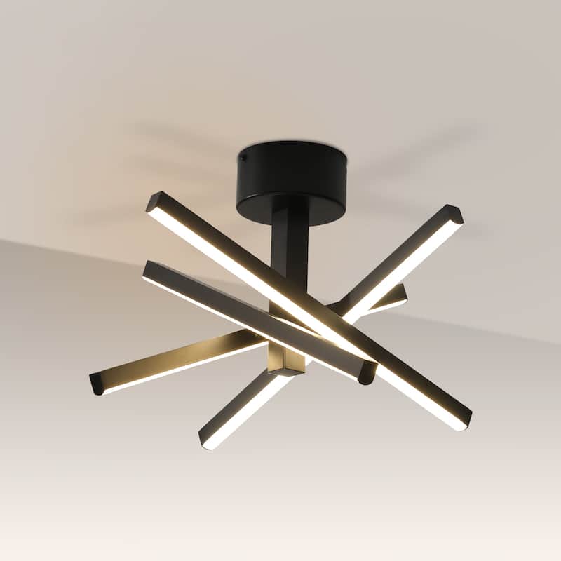 Modern LED Semi Flush Mount Ceiling Lamp