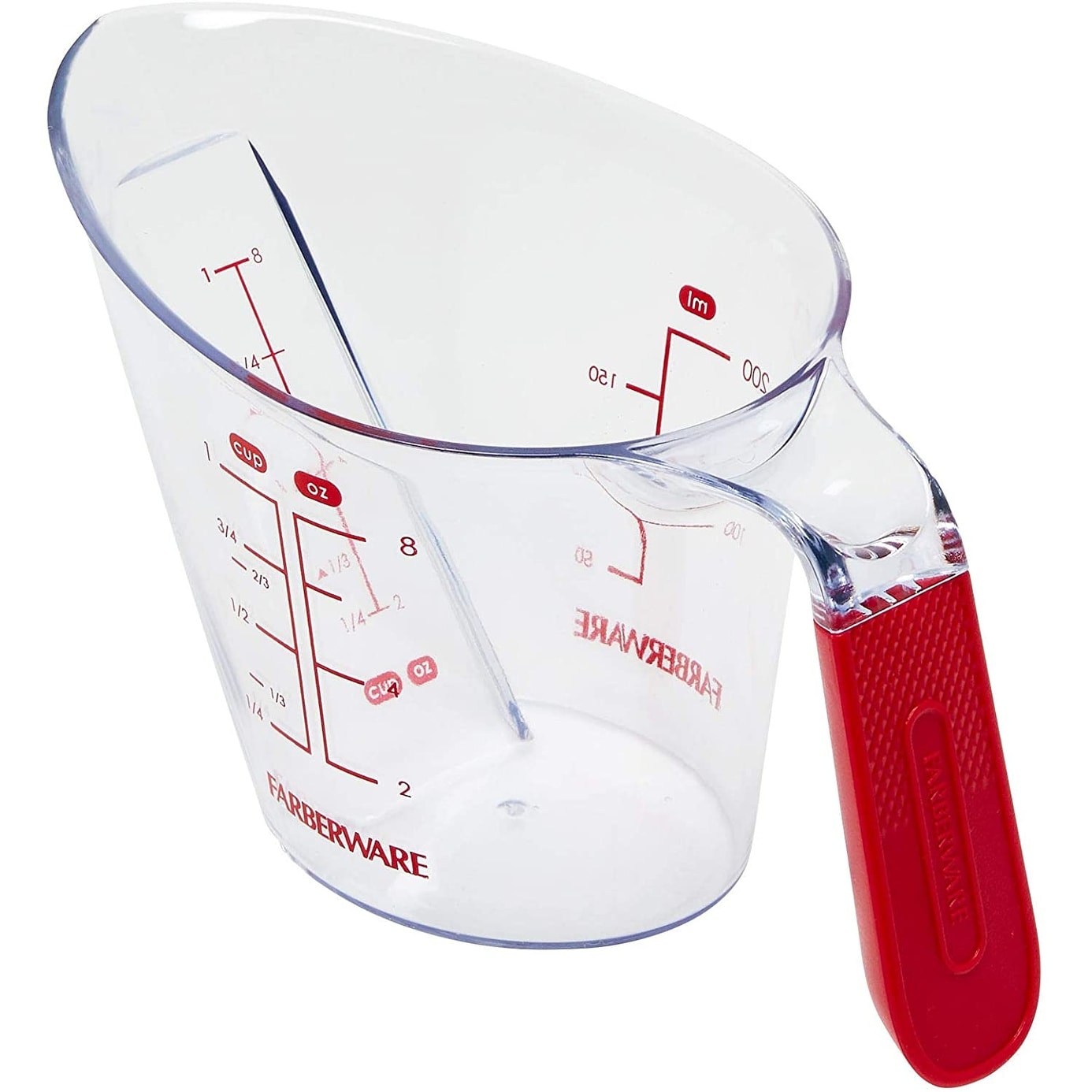 KitchenAid Universal Easy View Angled Measuring Cup, Large, Clear with  Black Handle