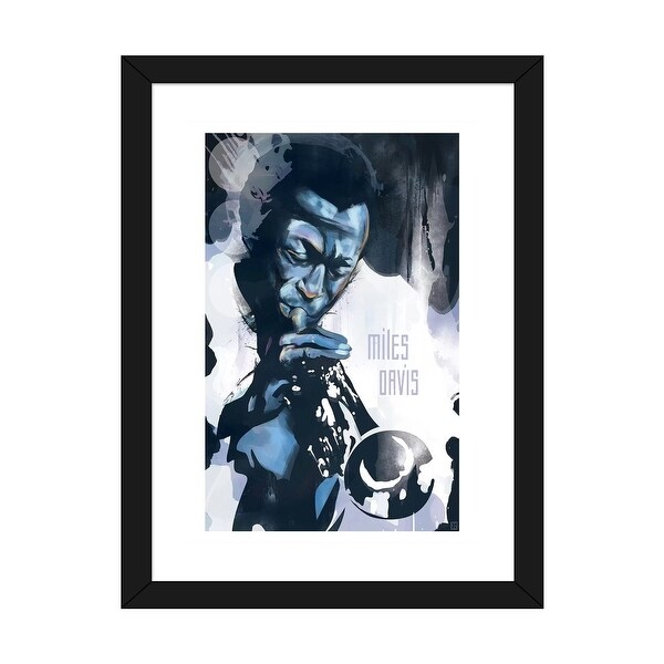 iCanvas "Miles Davis" by Elliot Griffin Framed Fine Art Paper Print. Opens flyout.